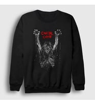 Presmono Unisex Siyah Skeleton Cannibal Corpse Sweatshirt 32971tt