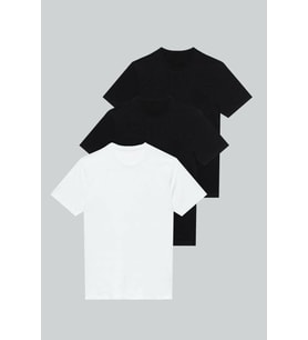 3'lü Paket Premium Yazlık Düz Renk Basıc T-shirt