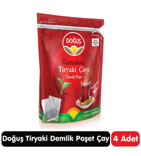 Doğuş Karadeniz Tiryaki Demlik Poşet Çay 25x40 gr 4 Paket