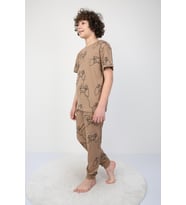 Kısakollu Play Console Desenli Erkek Çocuk Pijama Takımı (ALT-ÜST)