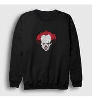 Presmono Unisex Siyah Pennywise Stephen King It Sweatshirt 372491tt