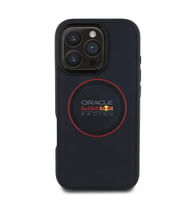 Apple iPhone 16 Pro Max Kılıf Redbull Orjinal Lisanslı M-safe Şarj Özellikli Kırmızı Halka ve Logo K