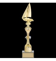 ODAK KUPA - Figürlü Kupalar - Yelken Figürlü Kupalar FG-031 B - 45 cm