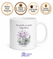Meditasyon Alışkanlığı Sabah 10 Dakika Sessizlik Dingin Kupa Hediye Bardak