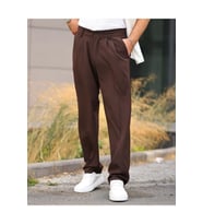 Baggy Kumaş Pantolon (Kahverengi)