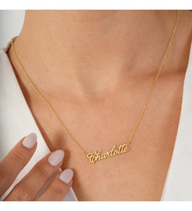Tiny Name Necklace - Custom Name Necklace