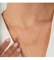 Tiny Name Necklace - Custom Name Necklace