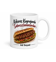 Kokoreç Kuyruğunda Sabırsızlananlara Çeyrek Ekmek Sokağın Tadı Kupa Bardak Hediye