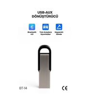Concord BT-14 Araç Teyp Bluetooth Çevirici  Usb Dönüştürücü USB‑AUX Araç İçi Alıcı