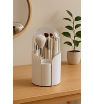 Profesyonel Makyaj Fırçası ve Pamuk Düzenleyici, Şık ve Pratik Kullanım
