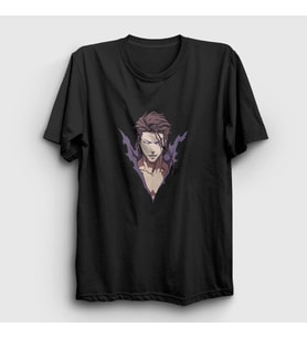 Presmono Unisex Siyah Aizen Anime Bleach T-Shirt 126857tt