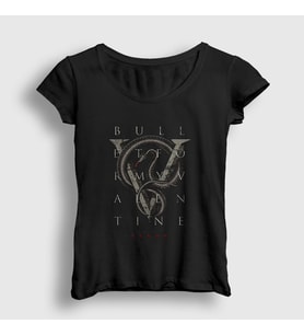 Presmono Kadın Siyah Venom Bullet For My Valentine T-Shirt 23510tt