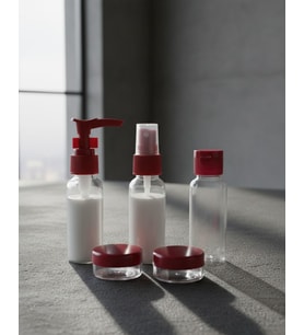 5 Parça Seyahat Dolum Şişesi Seti 30 ml Hafif Tasarım