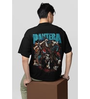 Pantera Rock Metal Müzik Grubu Baskılı Unisex Oversize Tişört