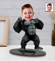 Kişiye Özel King Kong Tasarımlı Karikatür Biblo