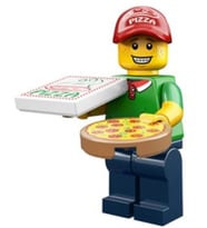 Lego Minifigür - Seri 12 - 71007 - Pizza Delivery Man