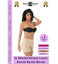 #Korse İz Göstermeyen Kaymaz Basen Toparlayıcı Şekillendiren Lazer Kesim Korse Boxer - 1 Adet
