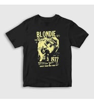 Presmono Unisex Çocuk Siyah Debbie Harry Müzik Blondie T-Shirt 474449tt