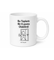 Toplantıdan Kaçış Temalı Kupa Bardak Ofis Hediye Komik Espri Mug
