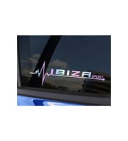 Ibiza Yan Cam Sticker Oto Kapı 20 Cm X 7 Cm Hologram c85