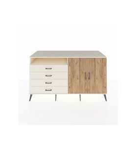 Kronos Konsol 3 Raflı 4 Çekmeceli 2 Kapaklı 176x59x99 Aytaşı-Çam/Aytaşı