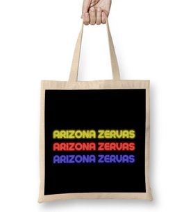 Arizona- Vintage Retro Rainbow Style Bez Çanta Uzun Saplı