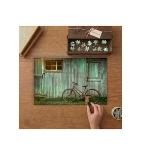 Nostaljik Tablo Tasarımı 240 parça Ahşap Puzzle Ahşap Kutuda MP07816
