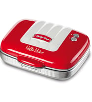 Ariete Party Time Waffle Makinesi Kırmızı 1973/00-700 Watt, Güç Hazır Işık Göstergesi, Kablo Sarma,