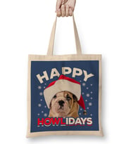 Happy Howlidays Christmas Dog Bez Çanta Uzun Saplı