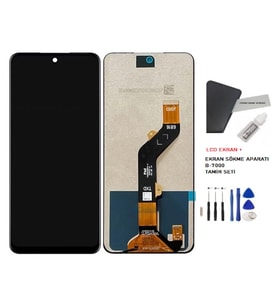 Tkgz - İnfinix Hot 20 Play Lcd Dokunmatik Ekran Servis + B-7000 + TAMİR SETİ