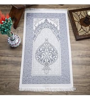 Hediyelik İpek Nur Tafta Seccade Lacivert 68x110 cm - 300 gr
