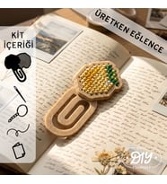 Etamina Limon Figürlü Kanaviçe Kitap Ayracı Kiti