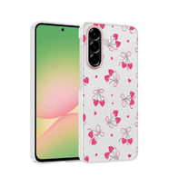 Galaxy A37 Kılıf Kamera Korumalı Desenli Klip Kılıf Kalpli Kiraz
