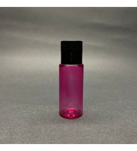 15 cc Pembe Pet Şişe - Siyah Sızdırmaz Kapaklı- 15ml Buklet Şişe x 10 Adet (Karışık)