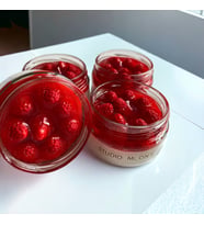 Studio Moon's Çilek Kokulu,Çilekli Magnolia Mum%100 Doğal Soya Wax Mumu