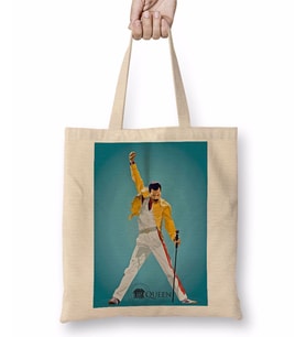 Freddie Mercury 08 Bez Çanta Uzun Saplı
