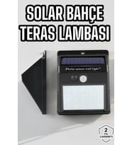 Güneş Enerjili Bahçe Lambası Solar Gece Aydınlatma Sensörlü Lamba