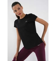 Tommy Life Standart Kalıp O Yaka Basic Kısa Kol Kadın T-Shirt Siyah 97144