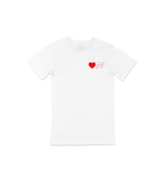 I Love F1 Cep Logo Tasarımlı Beyaz Tişört