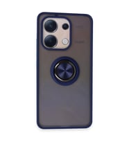 Xiaomi Redmi Note 13 4g Kılıf Montreal Yüzüklü Silikon Kapak - Lacivert