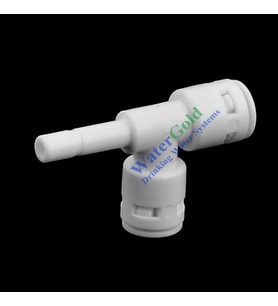 Su Arıtma Cihazı F Bağlantı Nipeli 6 mm Boru x 6 x 6 mm Quick-5 Adet (Siyah - Beyaz)
