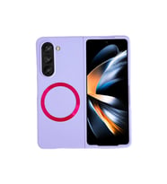 Galaxy Z Fold 5 Kılıf Mata Fold Kapak - Lila