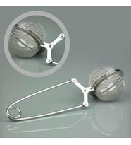 Mcg® Paslanmaz Metal Pratik Kolay Bitki Çayı Demleme Süzgeci Aparatı