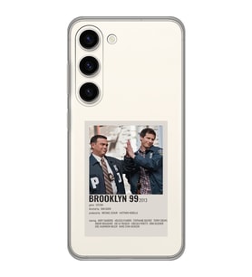Samsung Galaxy S23 Uyumlu Brooklyn 99 Tasarımlı Şeffaf Telefon Kılıfı