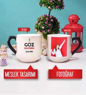 Göz Doktoru Kupa Bardak Oval Sihirli Fotoğraflı
