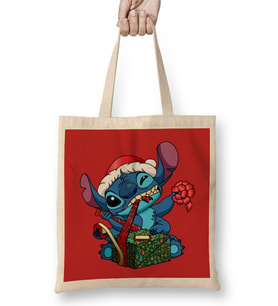 Stitch X'mas Bez Çanta Uzun Saplı
