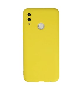 Huawei P Smart 2019 Kılıf Nano içi Kadife Silikon - Sarı