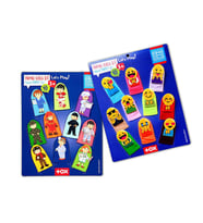 2 Set - 20 Parça Tox Emojiler ve Meslekler Parmak Kukla T106 T761