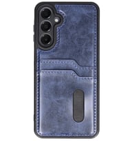 Galaxy A15 4G Kılıf Sara Kartvizitli Deri Kılıf - Lacivert