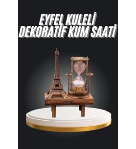 Eyfel Kuleli Kum Saati Dekoratif Hediyelik Eşya Eyfel Kulesi
